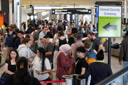 FILE PHOTO: Long lines at airports as TSA absences continue