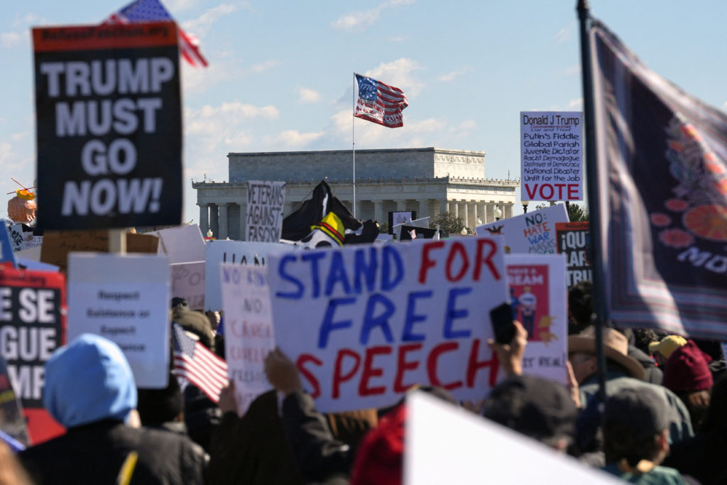 "No Kings" protest in Washington