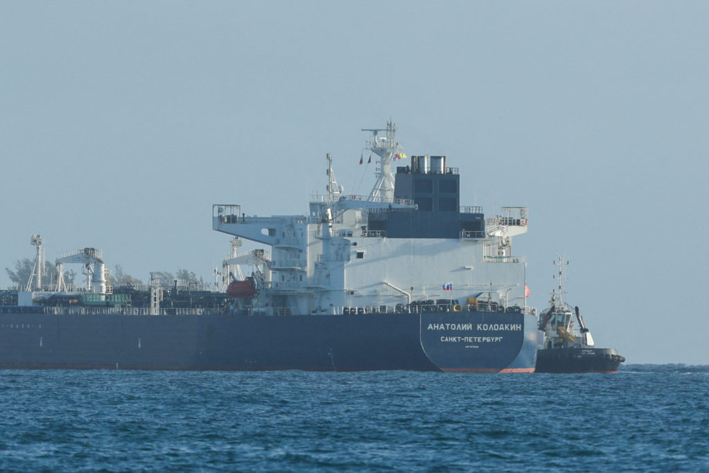 Sanctioned Russian tanker docks in Cuba after U.S. allows passage