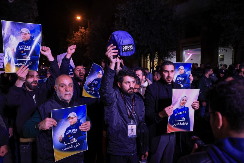 Israeli airstrike kills 3 journalists covering war in southern Lebanon