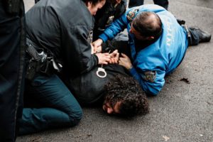People protest outside the Gracie Mansion residence of Mayor Mamdani in New York
