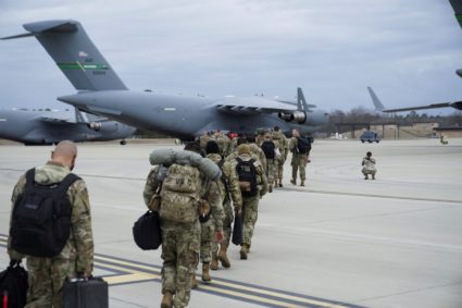 Troops on standby for deployment to Eastern Europe from Fort Bragg
