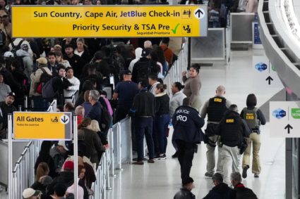 TSA Security Lines at John F. Kennedy International Airport