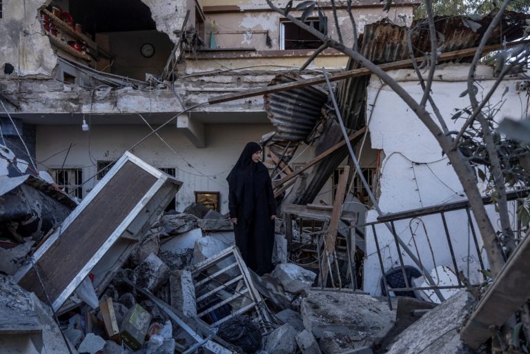 Aftermath of Israeli strikes in south Lebanon