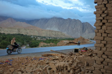 Aftermath of an earthquake, in Samangan province