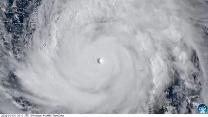 Super Typhoon Sinlaku pounds remote U.S. islands in the Pacific Ocean with ferocious winds