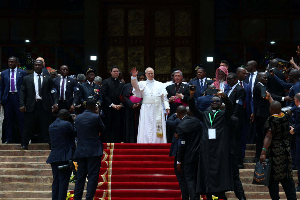 Pope Leo promotes peace,  chastises 'tyrants' ravaging the world during Cameroon visit