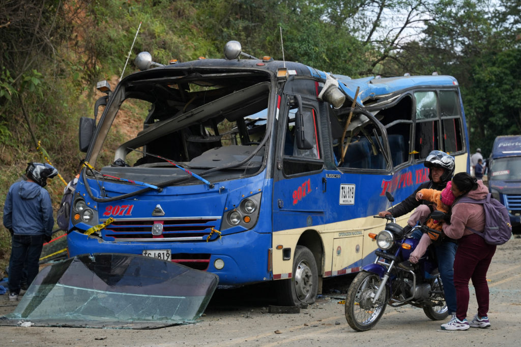 Colombia bus bombing death toll rises to 20 during a wave of violence