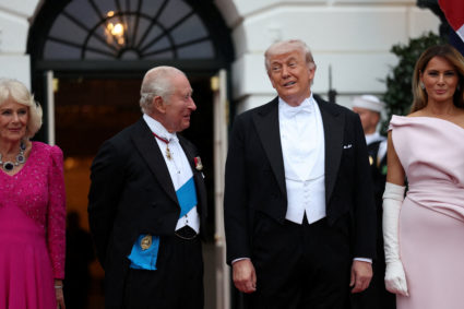 Britain's King Charles and Queen Camilla in the United States for state visit