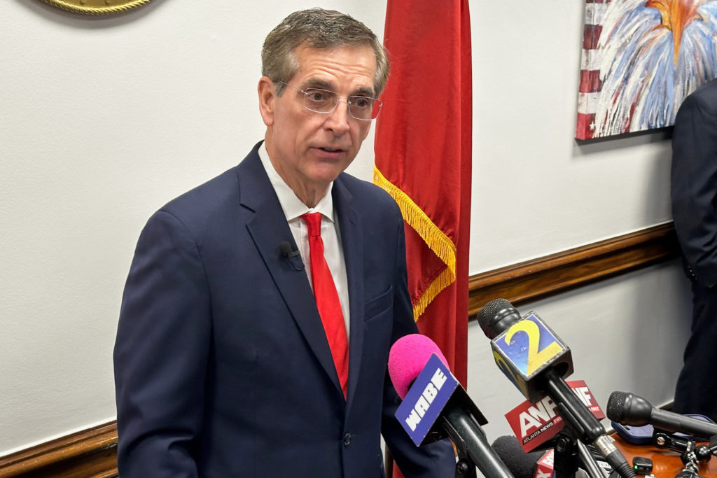 Georgia's Brad Raffensperger showcases Ponzi scheme fight as he runs for governor