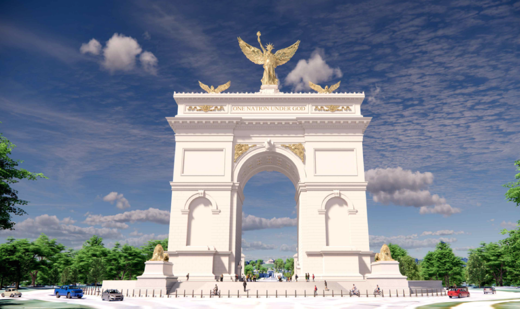 See planned images for Trump's Washington triumphal arch