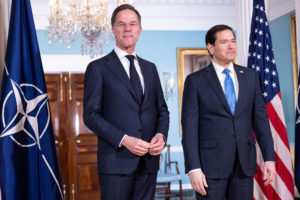 U.S. Secretary of State Marco Rubio Meets NATO Secretary General Mark Rutte at Department of State in Washington