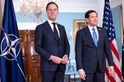 U.S. Secretary of State Marco Rubio Meets NATO Secretary General Mark Rutte at Department of State in Washington