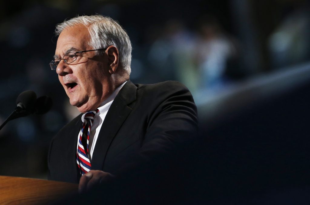 Rep. Frank speaks during the final session of the Democratic National Convention in Charlotte