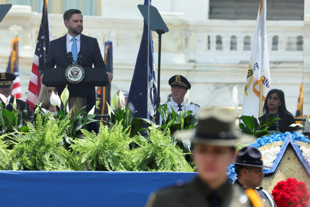 JD Vance At The Cop Memorial: Betta Be 'Bout More Than Just Talk