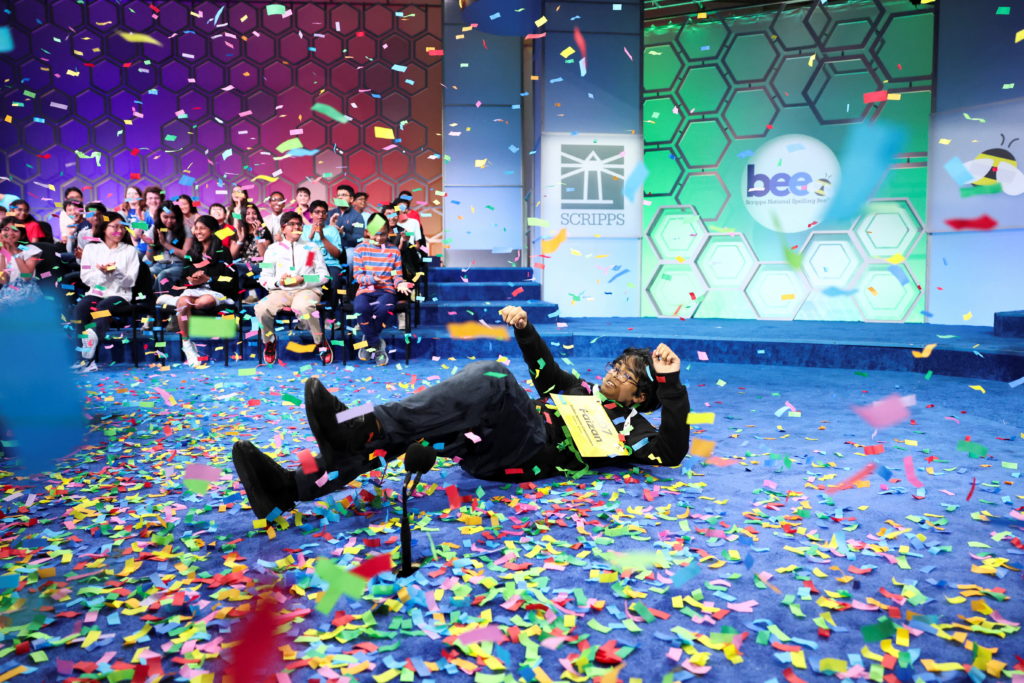 Finals of the annual Scripps National Spelling Bee in National Harbor, Maryland