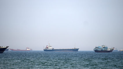 Trump says U.S. will help 'guide' stranded ships from Strait of Hormuz starting Monday
