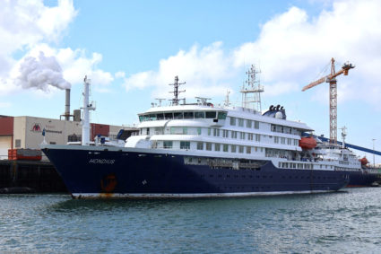 An archive image of the cruise ship Hondius, in Vlissingen