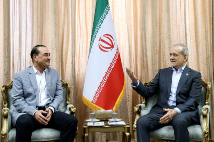 FILE PHOTO: Chief of Defence Forces of Pakistan, Field Marshal Asim Munir visits Iran
