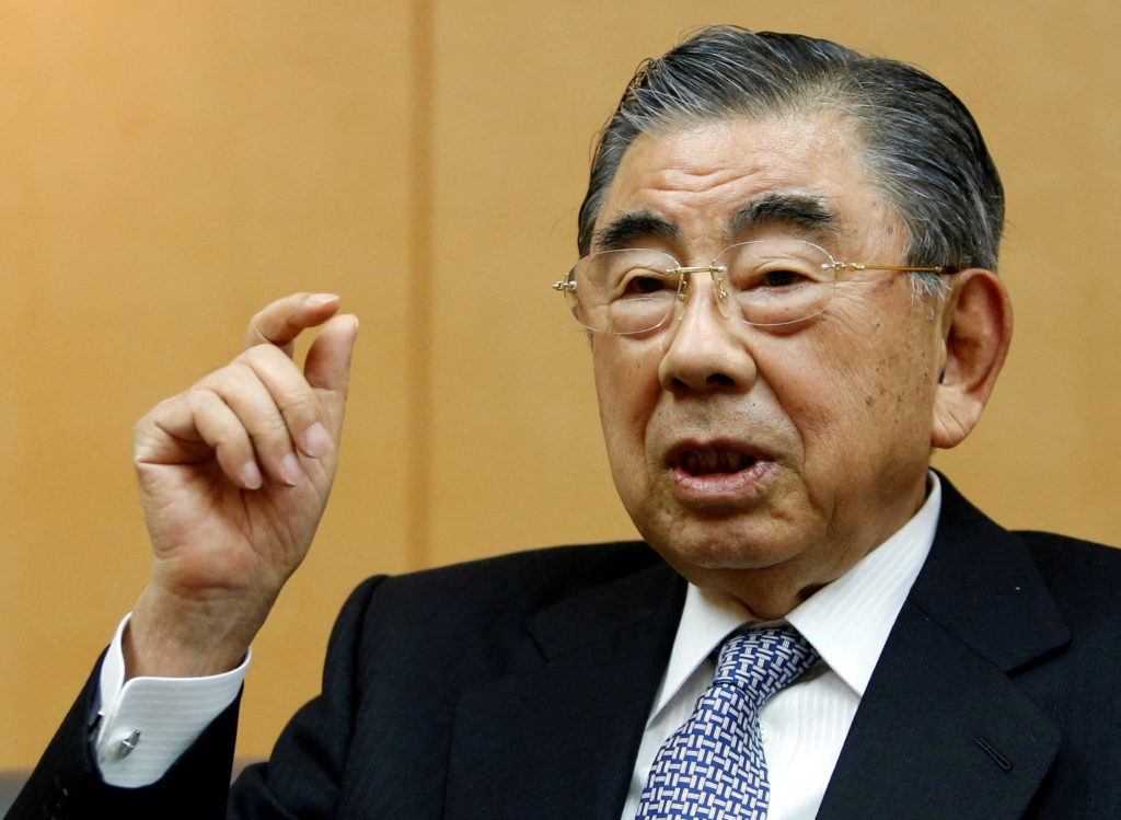 FILE PHOTO: Suzuki, chairman and CEO of Seven And I Holdings Co Ltd speaks during an interview with Reuters at its headqua...