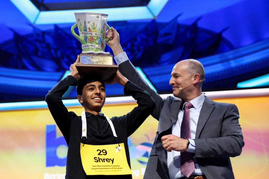 FILE PHOTO: Finals of the annual Scripps National Spelling Bee in Washington