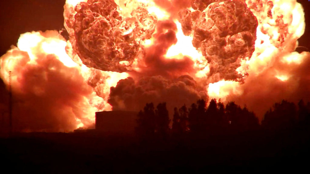 Uncrewed Blue Origin New Glenn rocket explodes during a test on launchpad in Florida