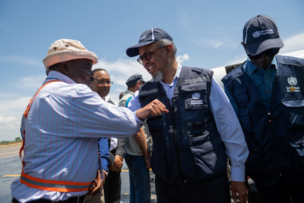 WHO chief visits Congo Ebola epicenter as cases outpace response