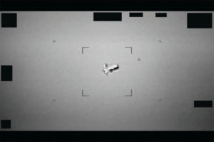 Handout image shows unidentified aerial phenomenon (UAP) released by U.S. Defense Department