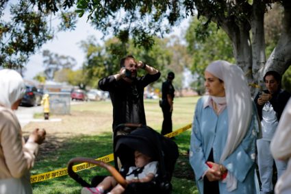 Scene of a reported active shooter situation at the Islamic Center in San Diego