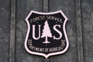 U.S. Forest Service signage in the Sacramento Mountains of New Mexico