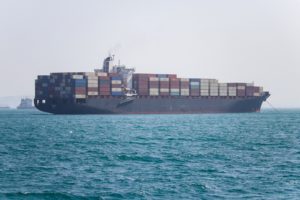 Vessels in the Strait of Hormuz near Bandar Abbas, Iran