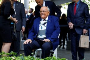Ceremony marking the 24th anniversary of the September 11 attacks at the 9/11 Memorial and Museum in the Manhattan borough...