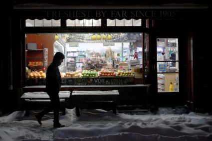 Winter snow storm in Boston