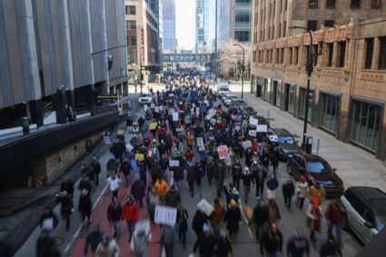 Protest against ICE, in Minneapolis