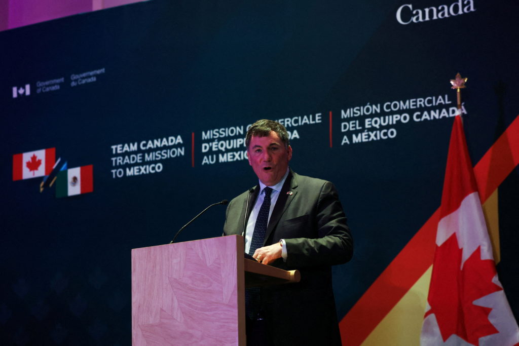 Mexico's Economy Minister Marcelo Ebrard meets with Canada's Minister responsible for Canada–U.S. Trade and Intergovernmen...