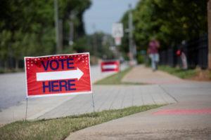 Voters participte in the Georgia Midtern Primary Elections in Atlanta, Georgia