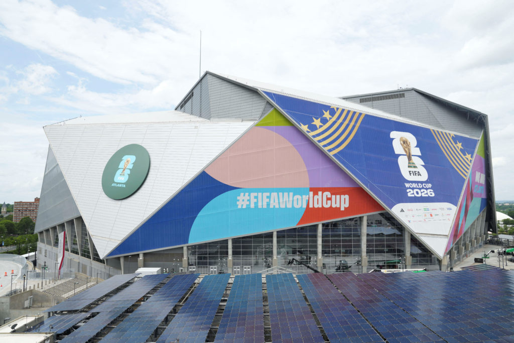 Soccer - Views of Mercedes Benz stadium in Atlanta that will host World Cup 2026 matches