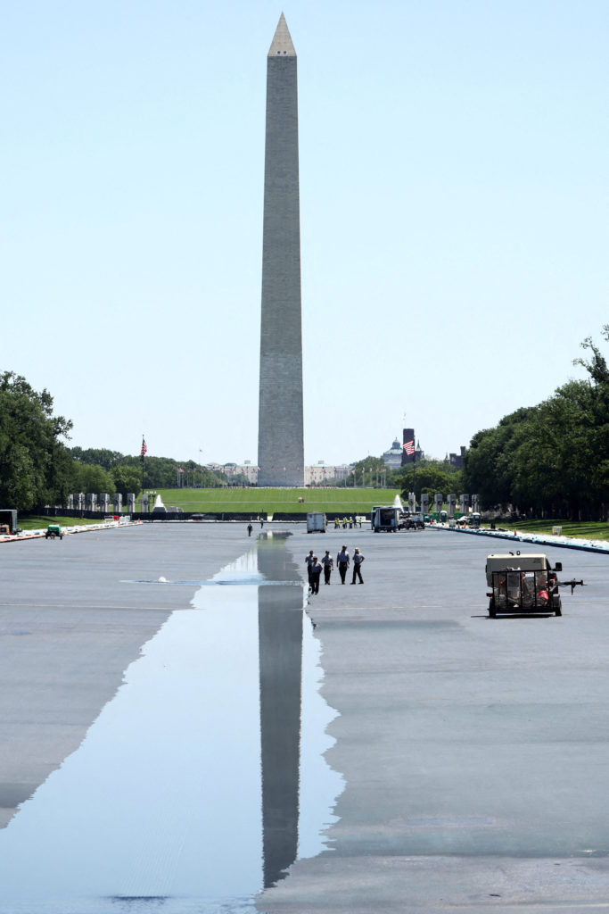 The Lincoln Memorial Reflecting Pool in Washington