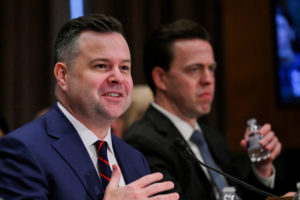 FILE PHOTO: Bill Pulte speaks at a hearing in Washington