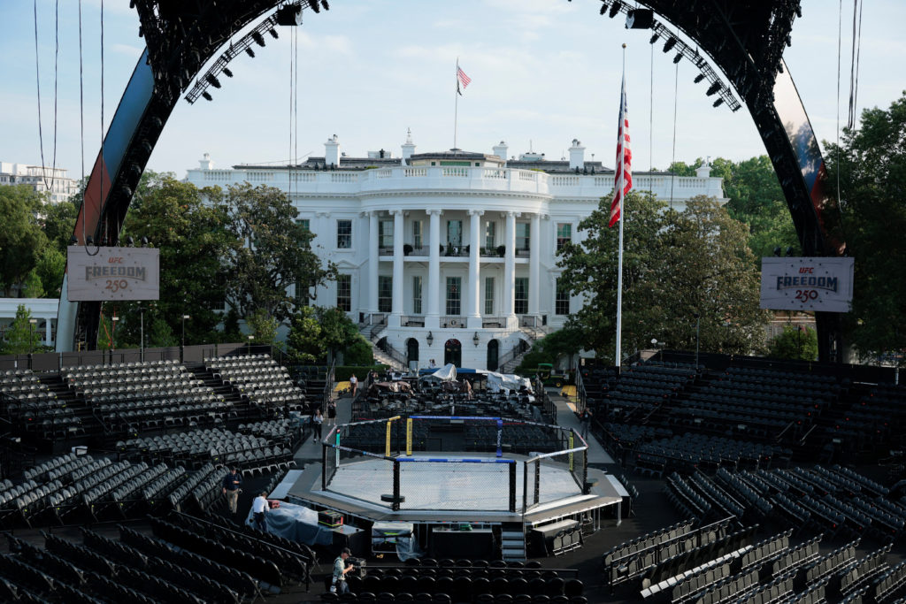 WATCH: A sneak peak of UFC's Octagon at the White House