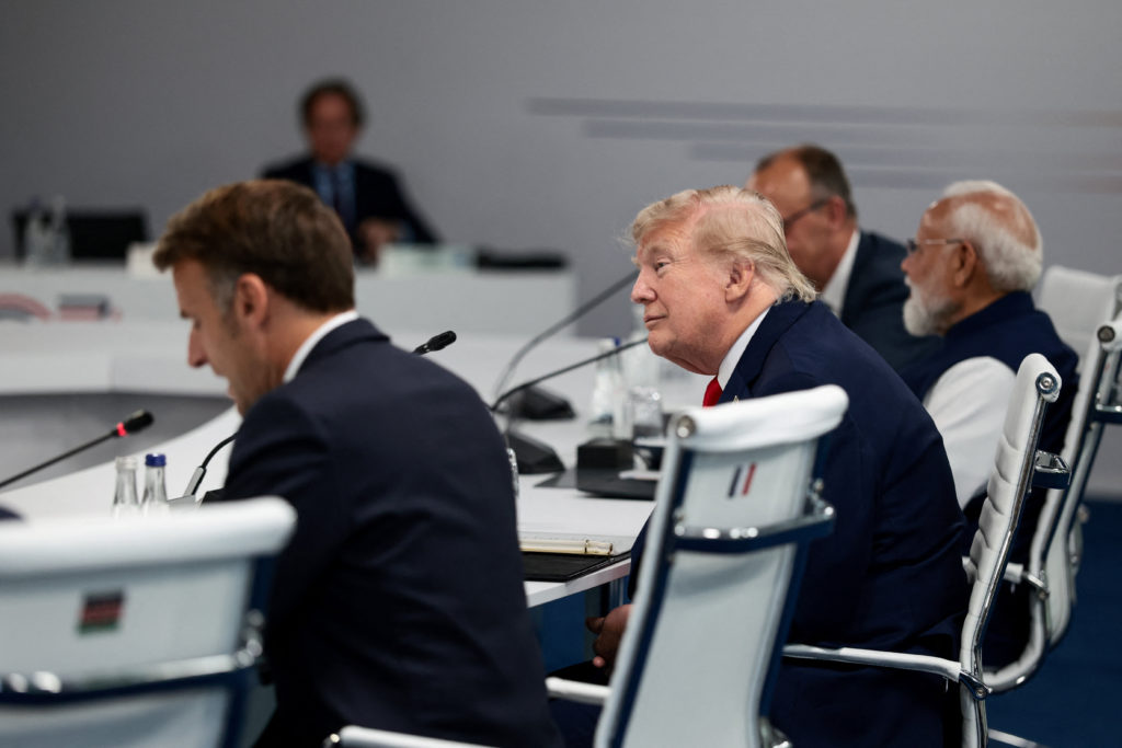 Hot mics capture world leaders' chats between weighty topics at G7 summit