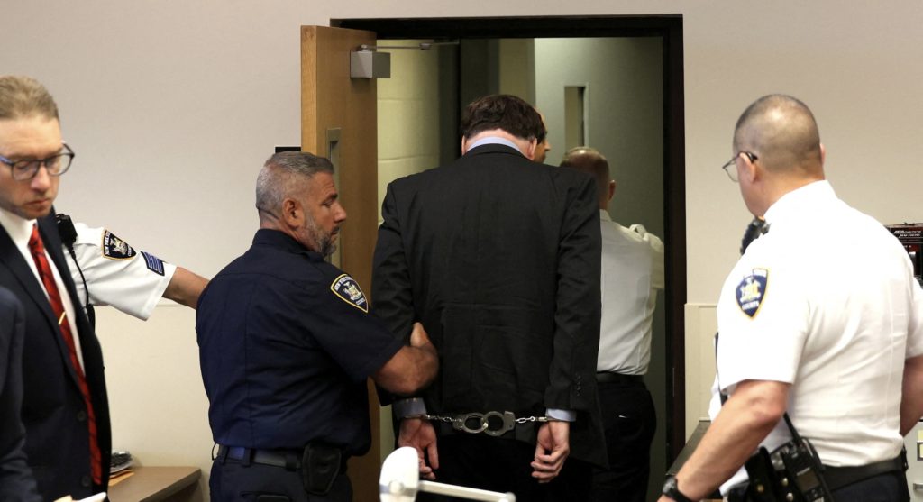 Gilgo Serial Killer Rex Heuermann is sentenced before Judge Timothy Mazzei at Suffolk County Court in Riverhead