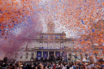 WATCH: New York celebrates NBA champions NY Knicks with parade, keys to the city