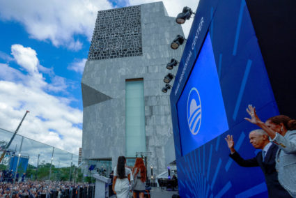 Dedication ceremony for the opening of the Obama Presidential Center in Chicago