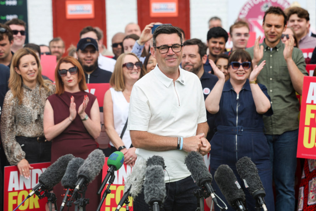 Andy Burnham distanced himself from UK Prime Minister Starmer, but may be stuck with his policies