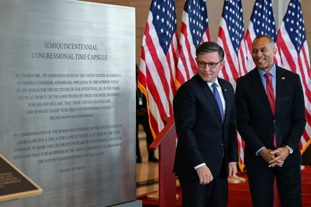 WATCH: Congress dedicates national time capsule ahead of America's 250th anniversary