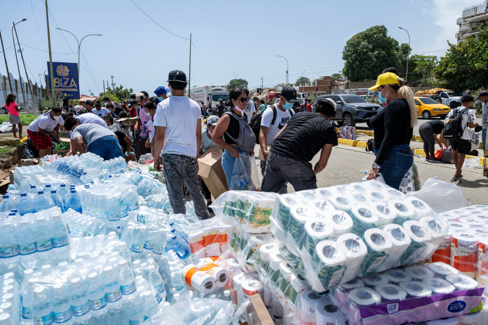 Aftermath of earthquakes, in La Guaira