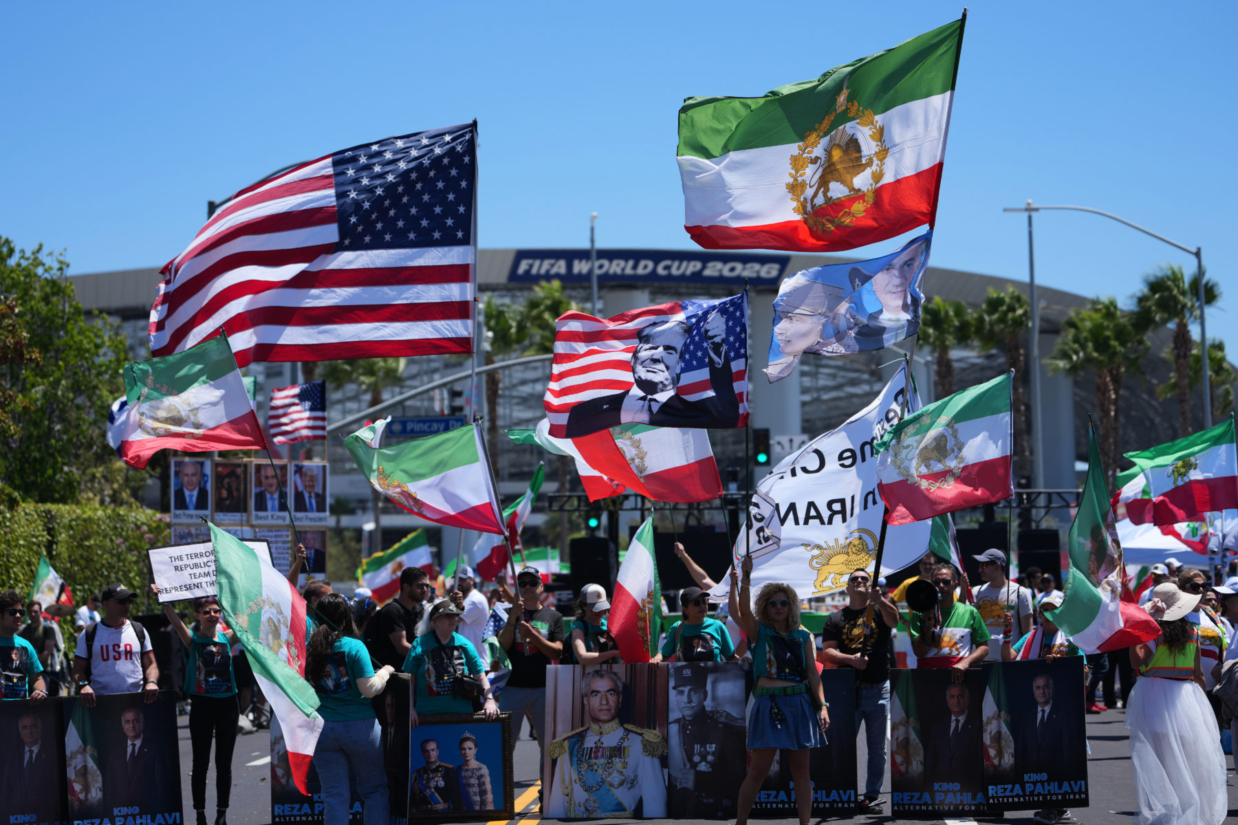 WCup Iranian-Americans protest football