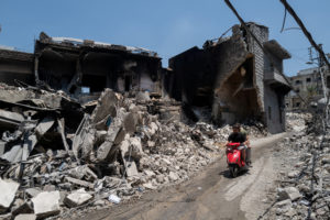 Aftermath of Israeli strikes in Nabatieh