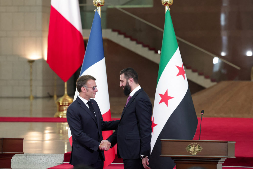 France's President Emmanuel Macron visits Syria